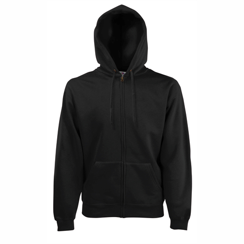 CLASSIC HOODED SWEAT JACKET ID428  ΜΑΥΡΟ